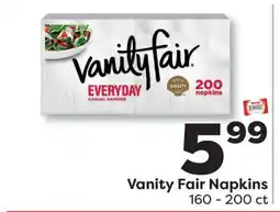 Weis Markets Vanity Fair Napkins offer