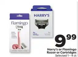Weis Markets Harry's or Flamingo Razor or Cartridges offer
