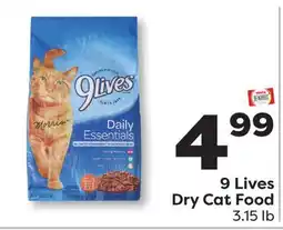 Weis Markets 9 Lives Dry Cat Food offer