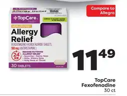 Weis Markets TopCare Fexofenadine offer