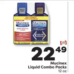Weis Markets Mucinex Liquid Combo Packs offer