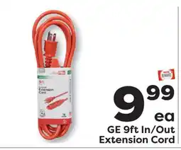 Weis Markets GE 9ft In/Out Extension Cord offer