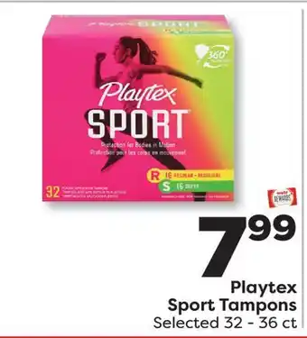 Weis Markets Playtex Sport Tampons offer