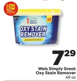 Weis Markets Weis Simply Great Oxy Stain Remover offer