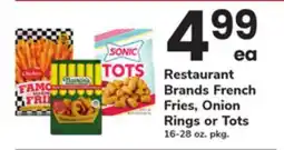 ACME Restaurant Brands French Fries, Onion Rings or Tots offer