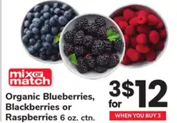 ACME Organic Blueberries, Blackberries or Raspberries offer