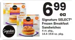 ACME Signature SELECT Frozen Breakfast Sandwiches offer