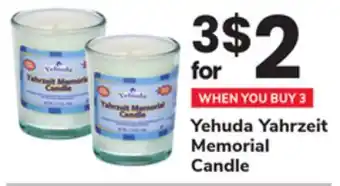 ACME Yehuda Yahrzeit Memorial Candle offer