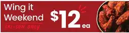 ACME Wing it Weekend offer