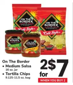 ACME On The Border Medium Salsa 16 oz. jar Tortilla Chips 9.125-11.5 oz. bag offer