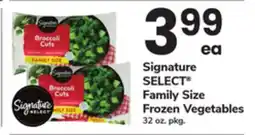 ACME Signature SELECT Family Size Frozen Vegetables offer