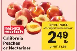 ACME California Peaches or Nectarines offer
