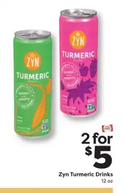 Weis Markets Zyn Turmeric Drinks offer