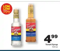 Weis Markets Torani Syrup offer