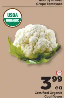 Weis Markets Certified Organic Cauliflower offer