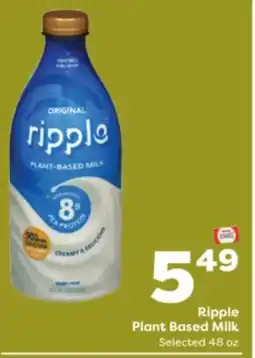 Weis Markets Ripple Plant Based Milk offer
