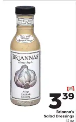 Weis Markets Brianna's Salad Dressings offer