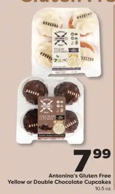 Weis Markets Antonina's Gluten Free Yellow or Double Chocolate Cupcakes offer