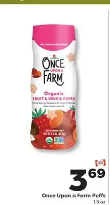 Weis Markets Once Upon a Farm Puffs offer