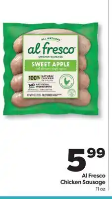 Weis Markets Al Fresco Chicken Sausage offer