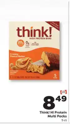 Weis Markets Think! Hi Protein Multi Packs offer