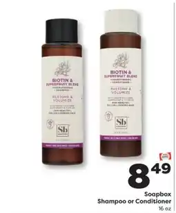 Weis Markets Soapbox Shampoo or Conditioner offer