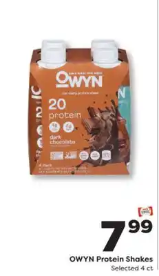 Weis Markets OWYN Protein Shakes offer