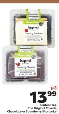 Weis Markets Gluten Free The Original Cakerie Chocolate or Strawberry Shortcake offer
