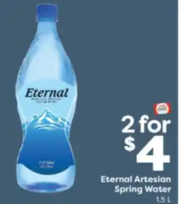 Weis Markets Eternal Artesian Spring Water offer