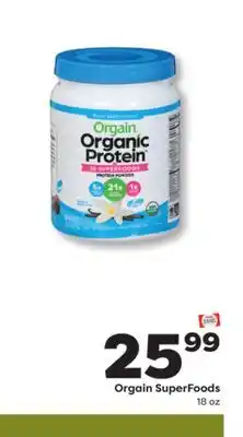 Weis Markets Orgain SuperFoods offer