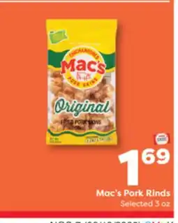 Weis Markets Mac's Pork Rinds offer