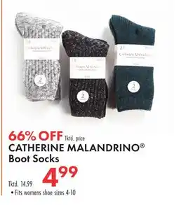 Boscov's CATHERINE MALANDRINO Boot Socks offer