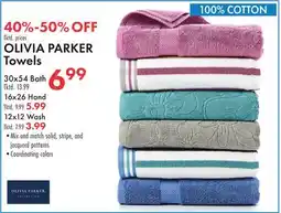 Boscov's OLIVIA PARKER Towels offer