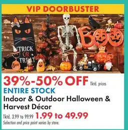 Boscov's ENTIRE STOCK Indoor & Outdoor Halloween & Harvest Décor offer