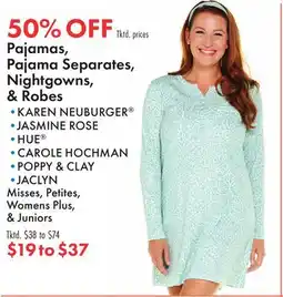 Boscov's Pajamas, Pajama Separates, Nightgowns, & Robes offer