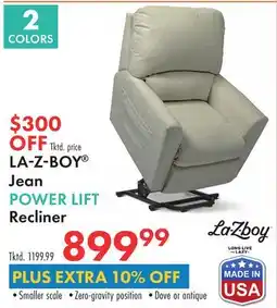 Boscov's LA-Z-BOY Jean POWER LIFT Recliner offer