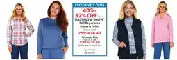 Boscov's HASTING & SMITH Fall Separates offer