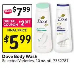 Stop&Shop Dove Body Wash offer