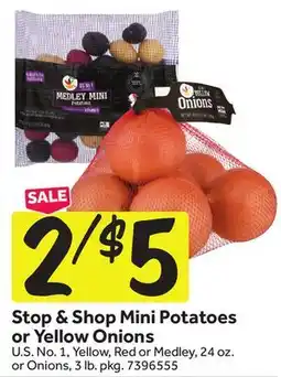 Stop&Shop Stop & Shop Mini Potatoes or Yellow Onions offer