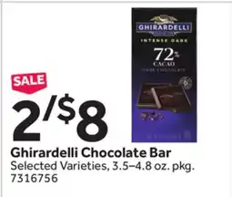 Stop&Shop Ghirardelli Chocolate Bar offer