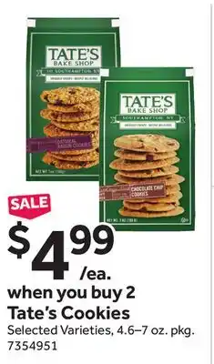 Stop&Shop Tate's Cookies offer