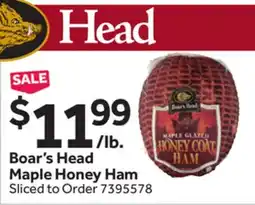 Stop&Shop Boar's Head Maple Honey Ham offer