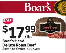 Stop&Shop Boar's Head Deluxe Roast Beef offer