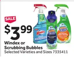 Stop&Shop Windex or Scrubbing Bubbles offer