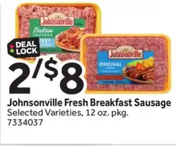 Stop&Shop Johnsonville Fresh Breakfast Sausage offer