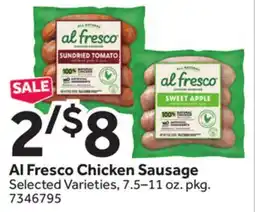 Stop&Shop Al Fresco Chicken Sausage offer