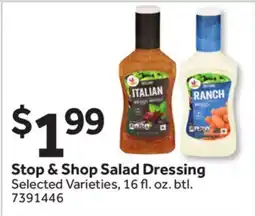 Stop&Shop Stop & Shop Salad Dressing offer