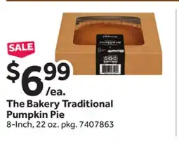 Stop&Shop The Bakery Traditional Pumpkin Pie offer