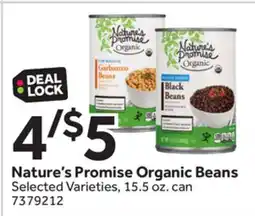 Stop&Shop Nature's Promise Organic Beans offer