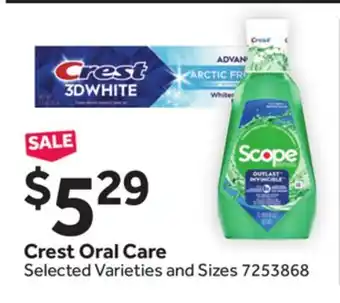 Stop&Shop Crest Oral Care offer